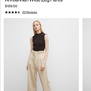 CLUB MONACO Anreahanna Wide Leg Pants.